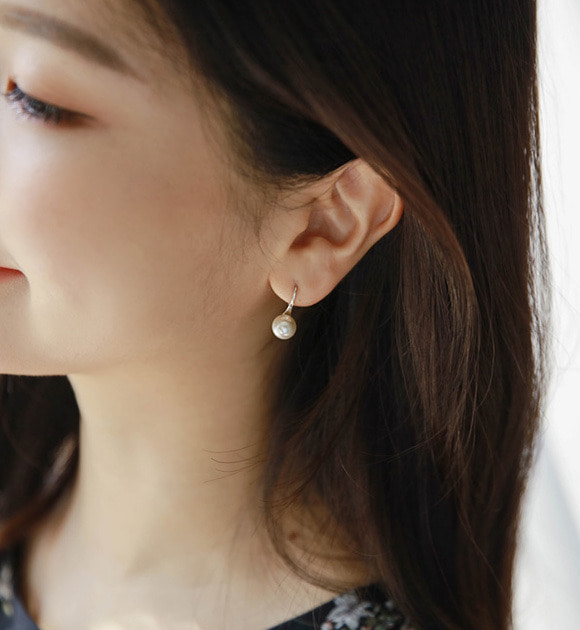 韓國高雅韻味珍珠綴飾耳環