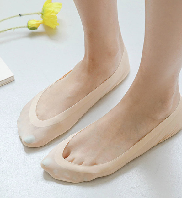 韓國經典百搭色氣墊底隱形襪