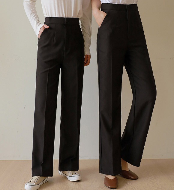 韓國超彈性寬鬆百搭西裝褲(3種長度)