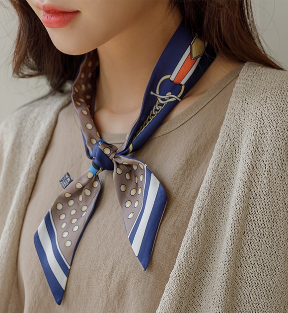 韓國混合圖案領巾