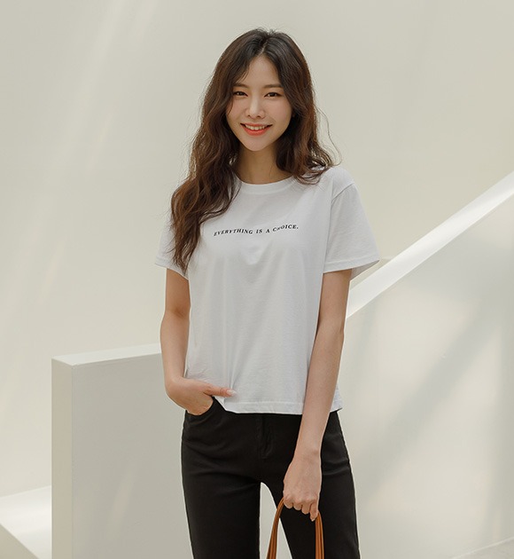 韓國短袖棉質T恤
