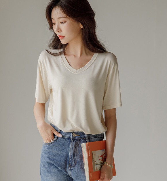 韓國基本款純色短袖T恤