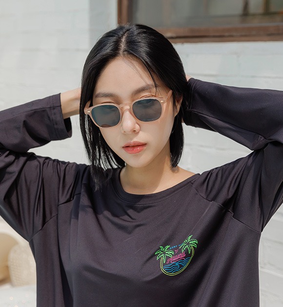 韓國抗紫外線純色太陽眼鏡
