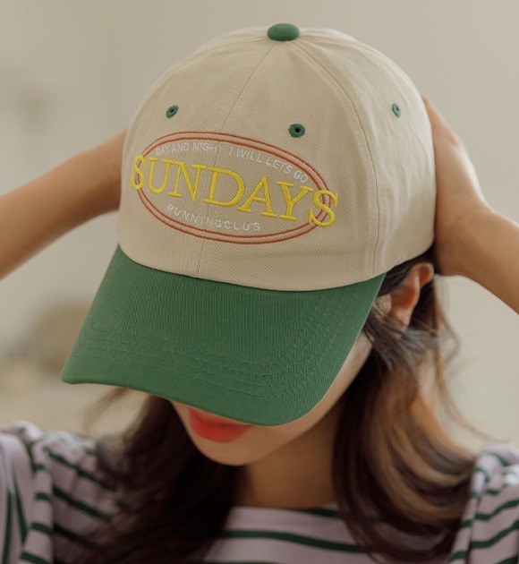 韓國刺繡配色棒球帽
