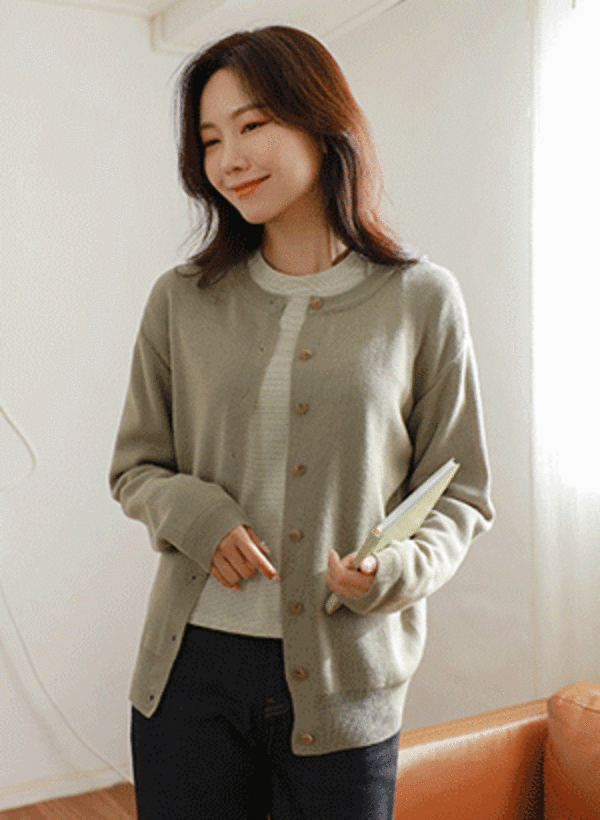 韓國春季甜美青春基本款開衫