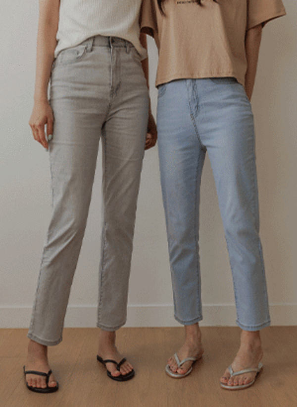 韓國夏季超輕量直筒牛仔褲(3type 長度)