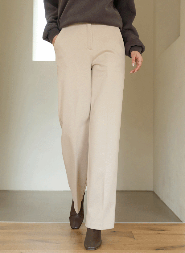 韓國鬆緊腰寬版西裝褲
