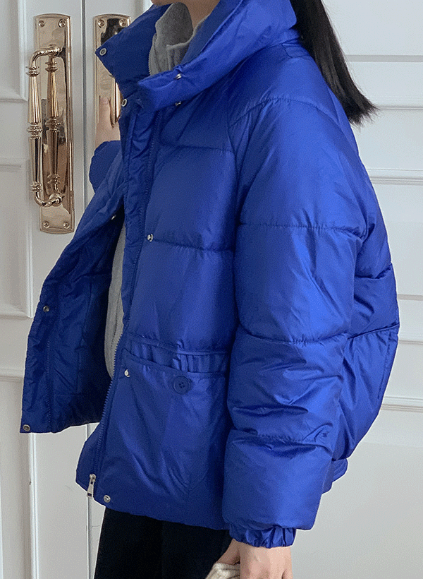 韓國立領拉克蘭袖保暖外套