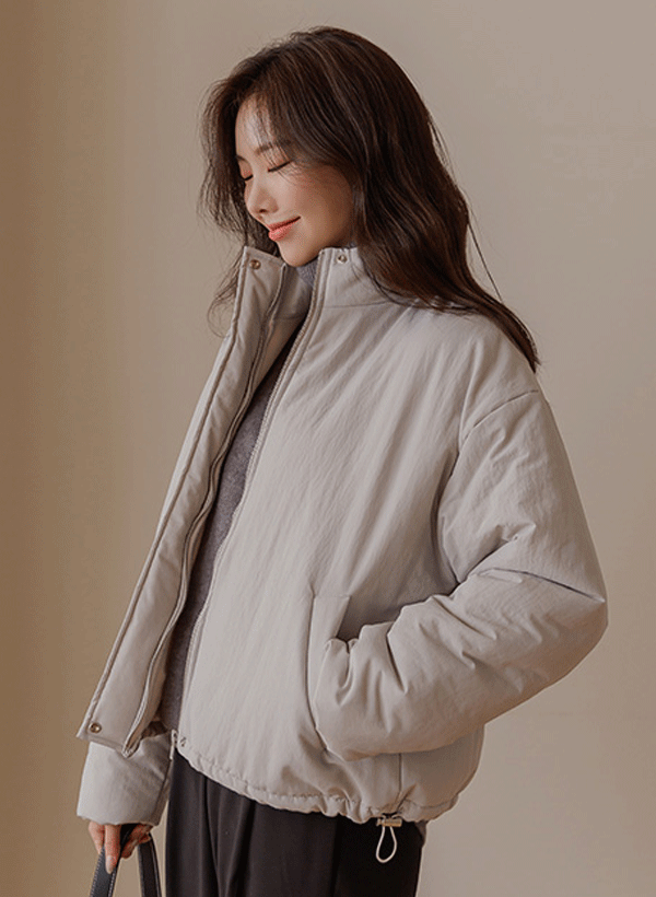 韓國立領內絨毛保暖外套