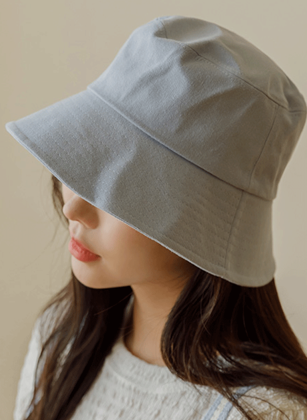 韓國純色棉質漁夫帽