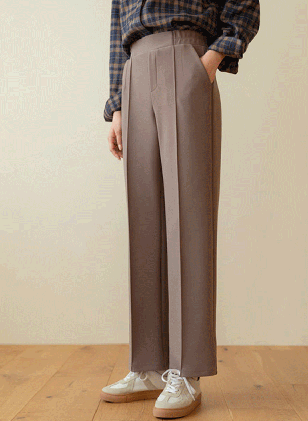 韓國寬版內刷毛西裝褲